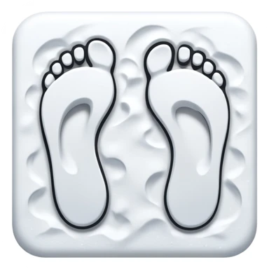 Snow Foorprints sticker