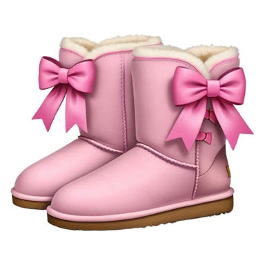 Uggs with pink bows sticker