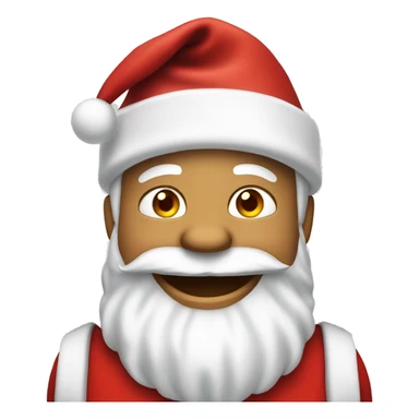 Create a laughing Santa claus sticker