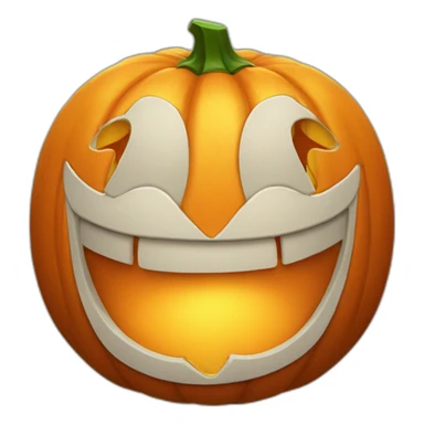 laughing jack-o-lantern with tears sticker
