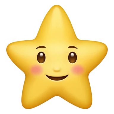 A star emoji smiling softly and eyes closed sticker