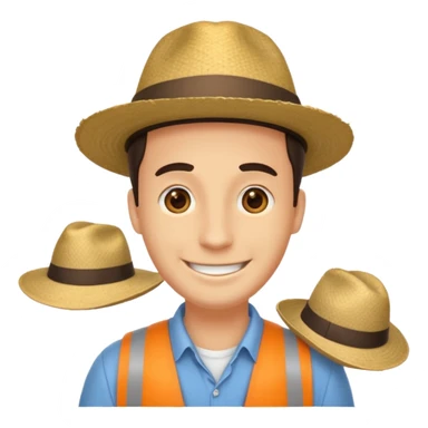 homme créole réunionnais  avec chapeau embouteillage route  sticker