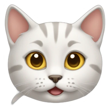 Cat doing emoji reactions  sticker