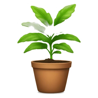 plant in a pot sticker