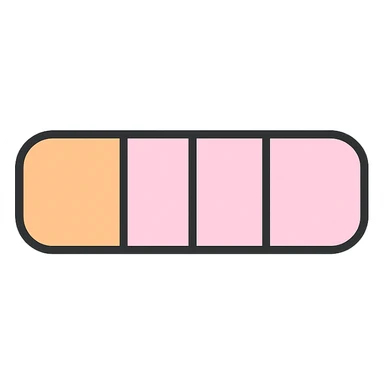 baby pink loading bar, rounded edges, soft pastel, no text sticker