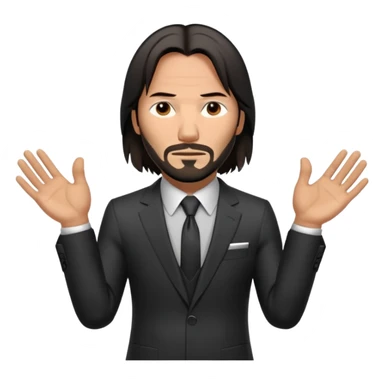 John wick zeigt 67 mit den Händen  sticker