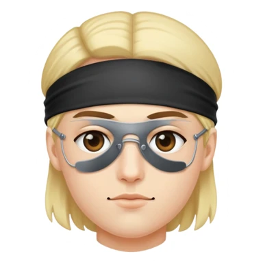 Me wearing an eye patch  sticker