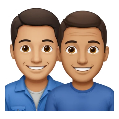 amigos puerto riqueños dos  machos sticker