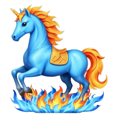 fire horse 2026 blue sticker
