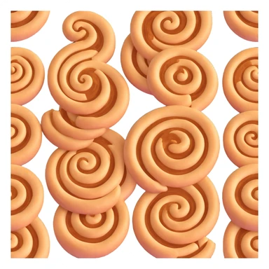 franzbrötchen spiral pastry with shiny top and visible cinnamon layers sticker