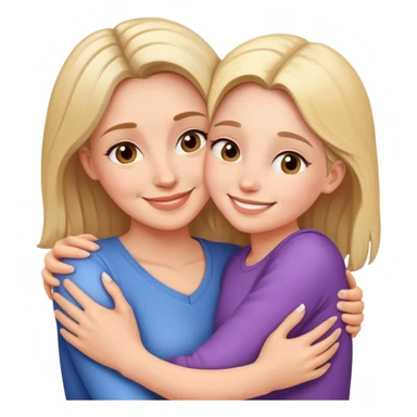 Mom with daughter love  sticker
