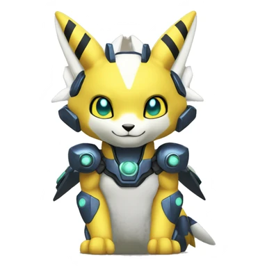 Metabee Renamon Zeraora sticker