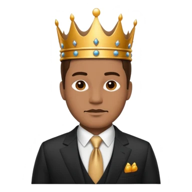 king with suit sticker