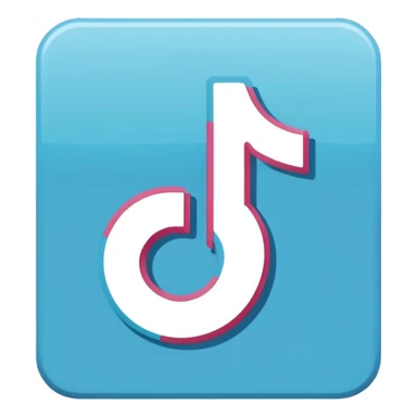 Blue sign is the right sign for TikTok sticker