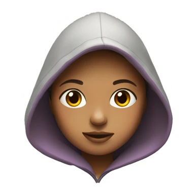 Girl wearing hoodie  sticker