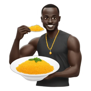 Sadio mane eat couscous sticker