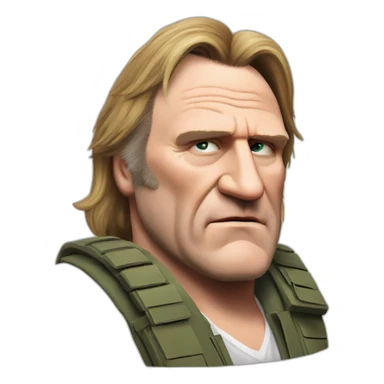 Gerard Depardieu in Counter-Strike sticker