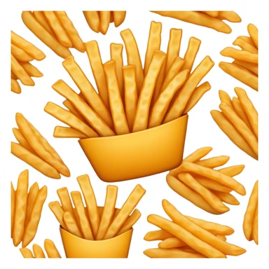 crinkle fries sticker