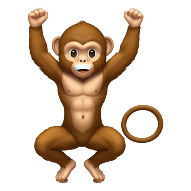 monkey climbing sticker