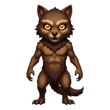 Create an emoji of  a scary Skinwalker full bodied sticker