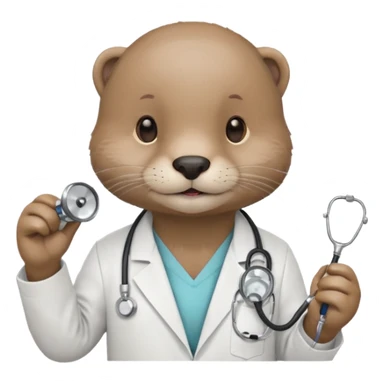 Una nutria siendo nutriologa sticker