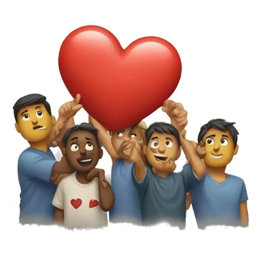 An eight holding a heart sticker