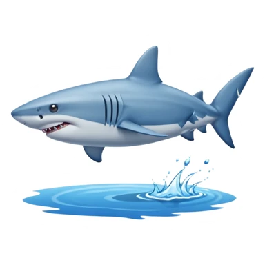 A shark with blue shoes on land near water not in it sticker