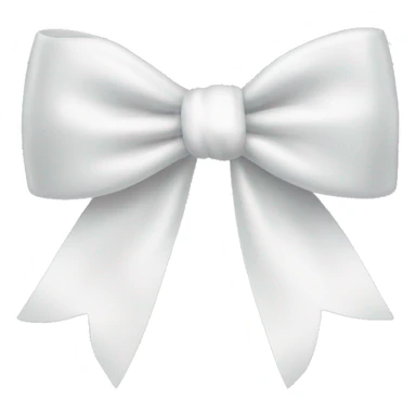 White bow sticker