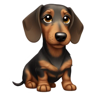 wire haired dachshund sticker