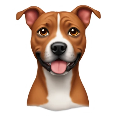 Staffy red dog sticker