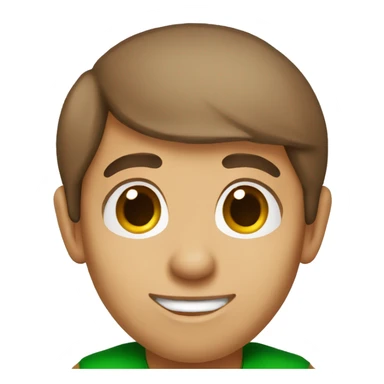 christmas elf brown hair sticker