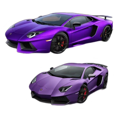 Purple Lamborghini Aventador sticker