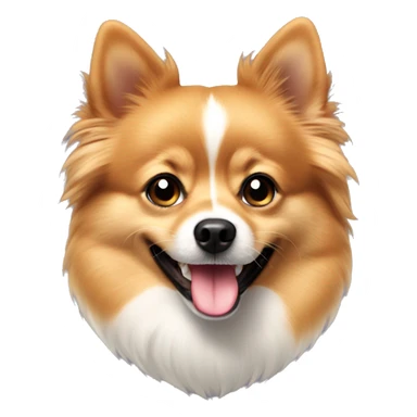 Pomchi showing underbite teeth sticker