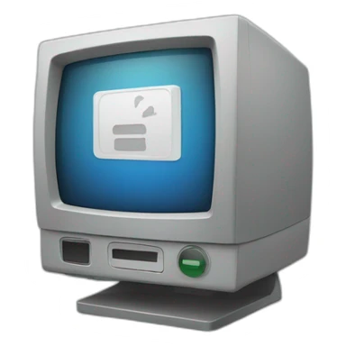 monitor with alarm sign in it sticker