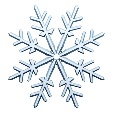 white snowflake sticker
