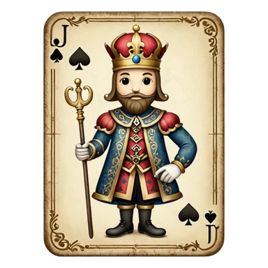 playing card j sticker