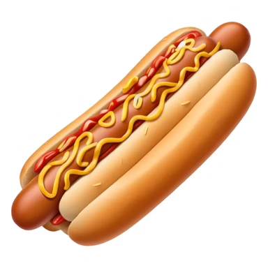 frowning hot dog sticker