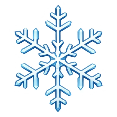 snowflake sticker