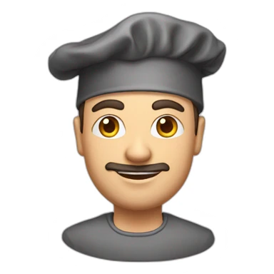 Cuisinier avec toque sticker