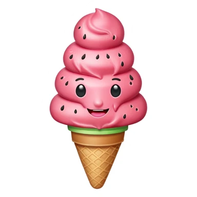 watermelon ice cream sticker