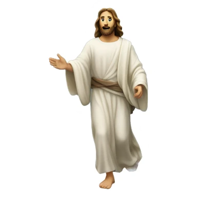 Jesus Christ walking on water sticker