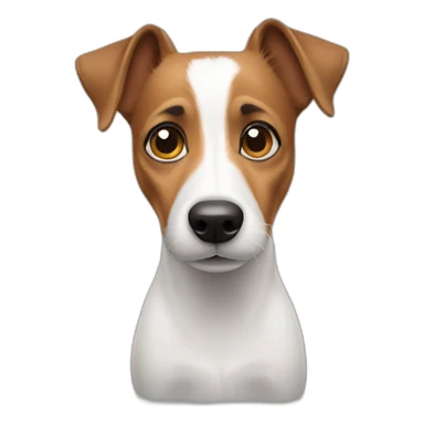 jack russel confused sticker