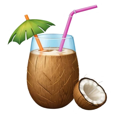 hawaii coconut drink  sticker