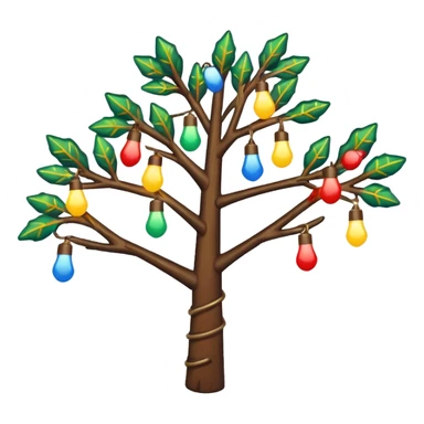 Christmas lights strand sticker