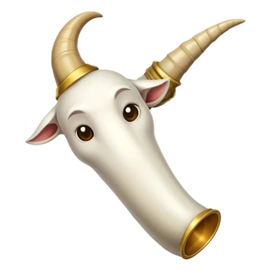Horn that came from a goat horn sticker