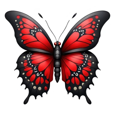Edgy Gothic Badass Cool Butterfly sticker