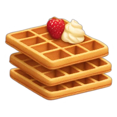 Waffle sticker