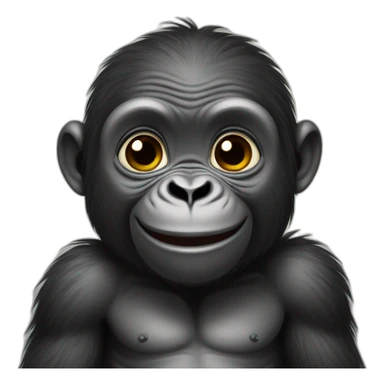 cute baby gorilla sticker