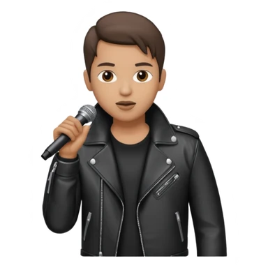 lead singer with microphone sticker