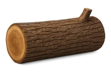 Edit the image to show a rough bark wood texture, realistic style, with no background (transparent). Focus on realistic wood bark details and texture. sticker